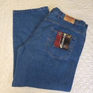 New Blue Ridge By Wrangler Jeans Mens 48X32 Straight Leg Regular Fit Work